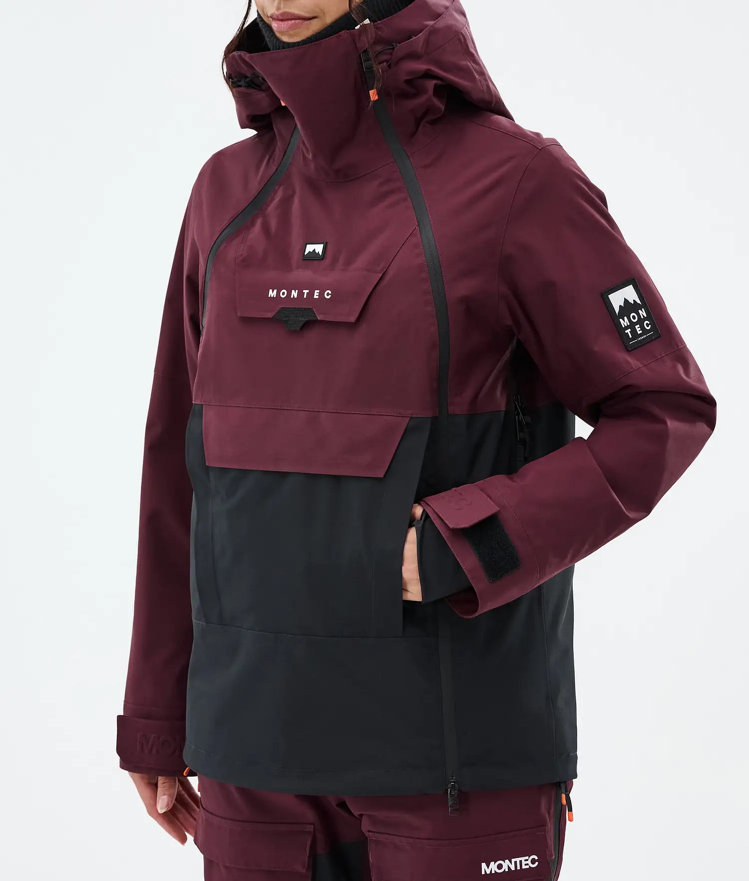 Doom W Ski Jacket Women Burgundy/Black