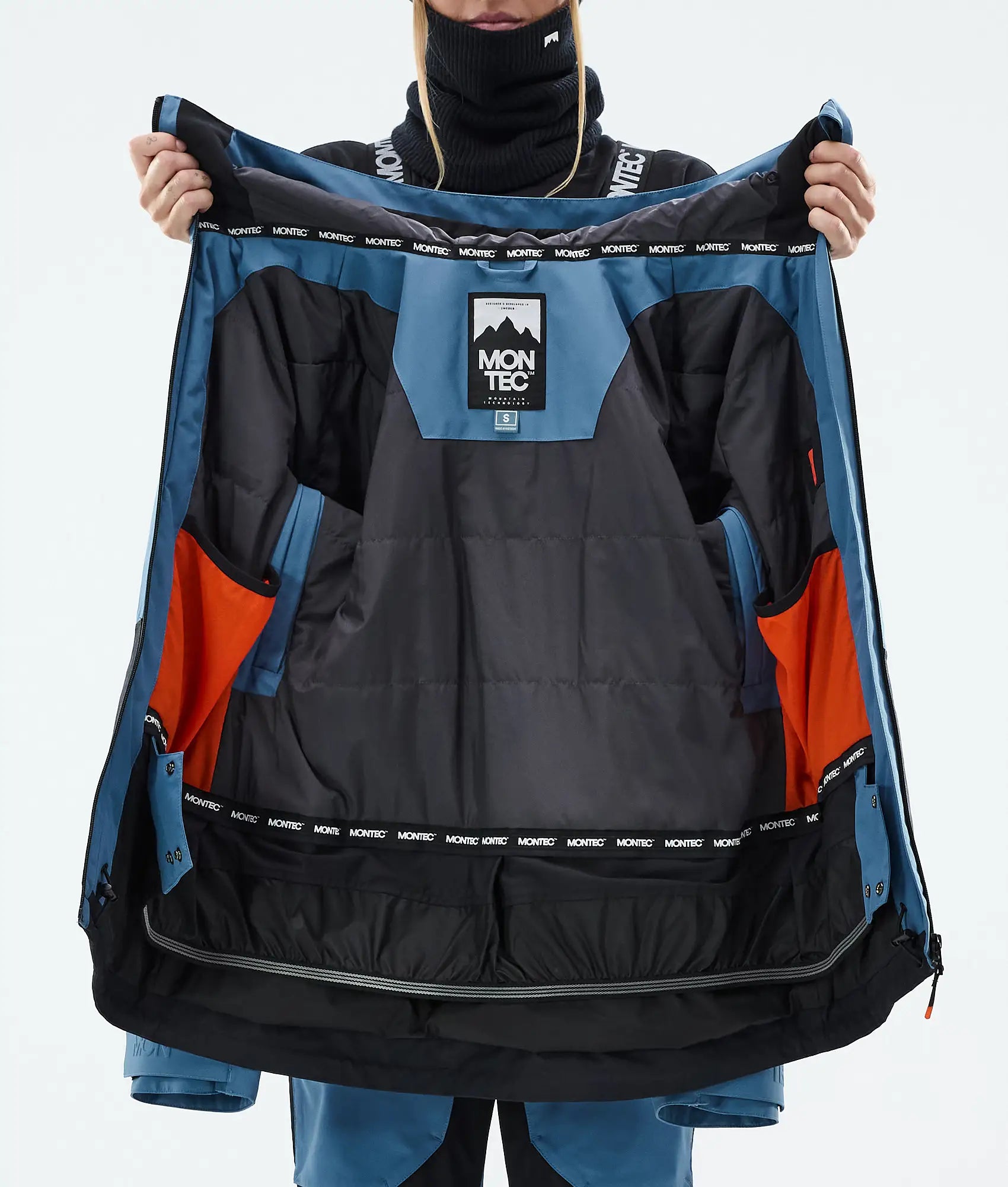 Moss W Ski Jacket Women - Blue Steel/Black