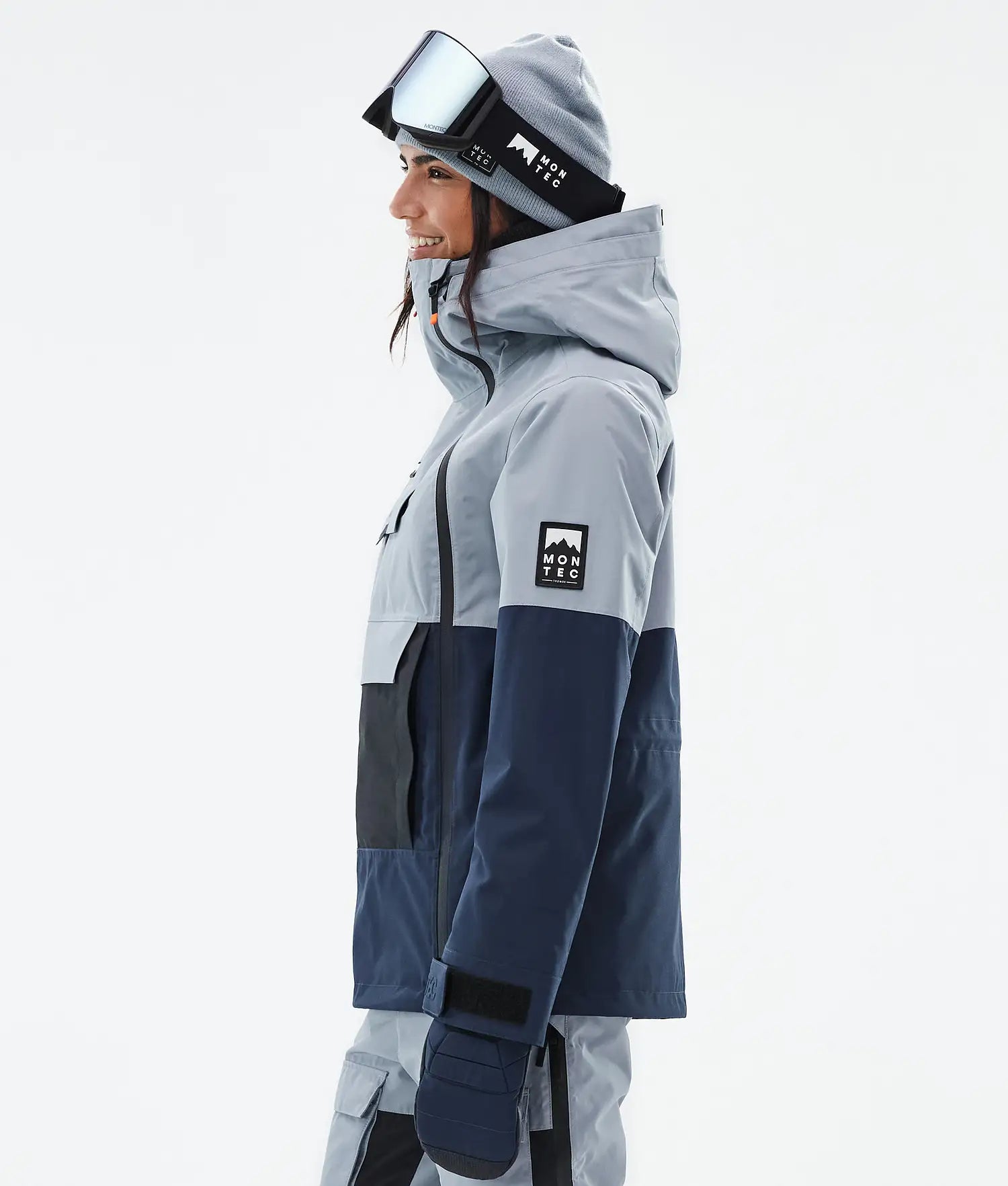 Doom W Ski Jacket Women Soft Blue/Black/Dark Blue