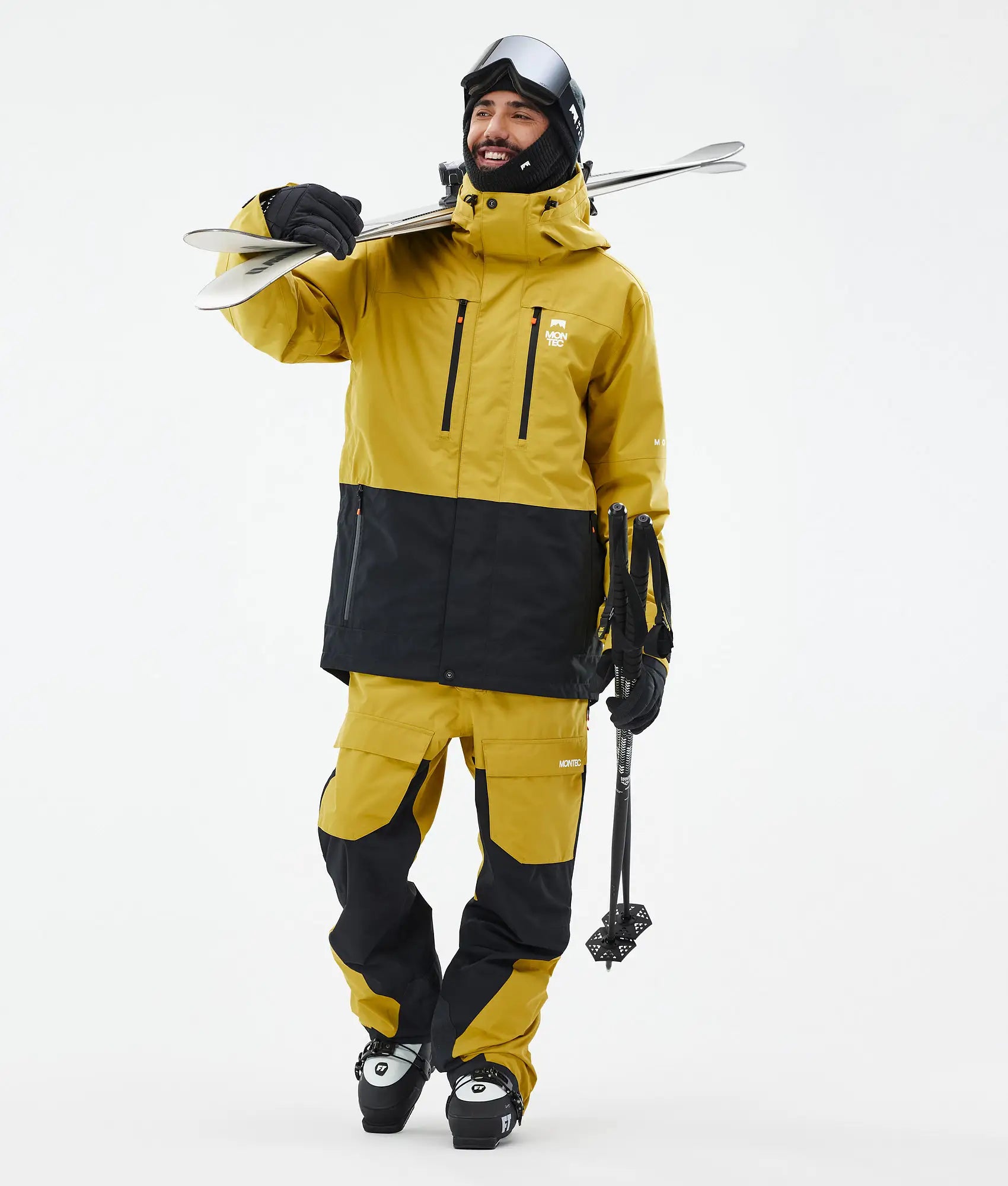 Fawk Ski Jacket Men - Yellow/Black