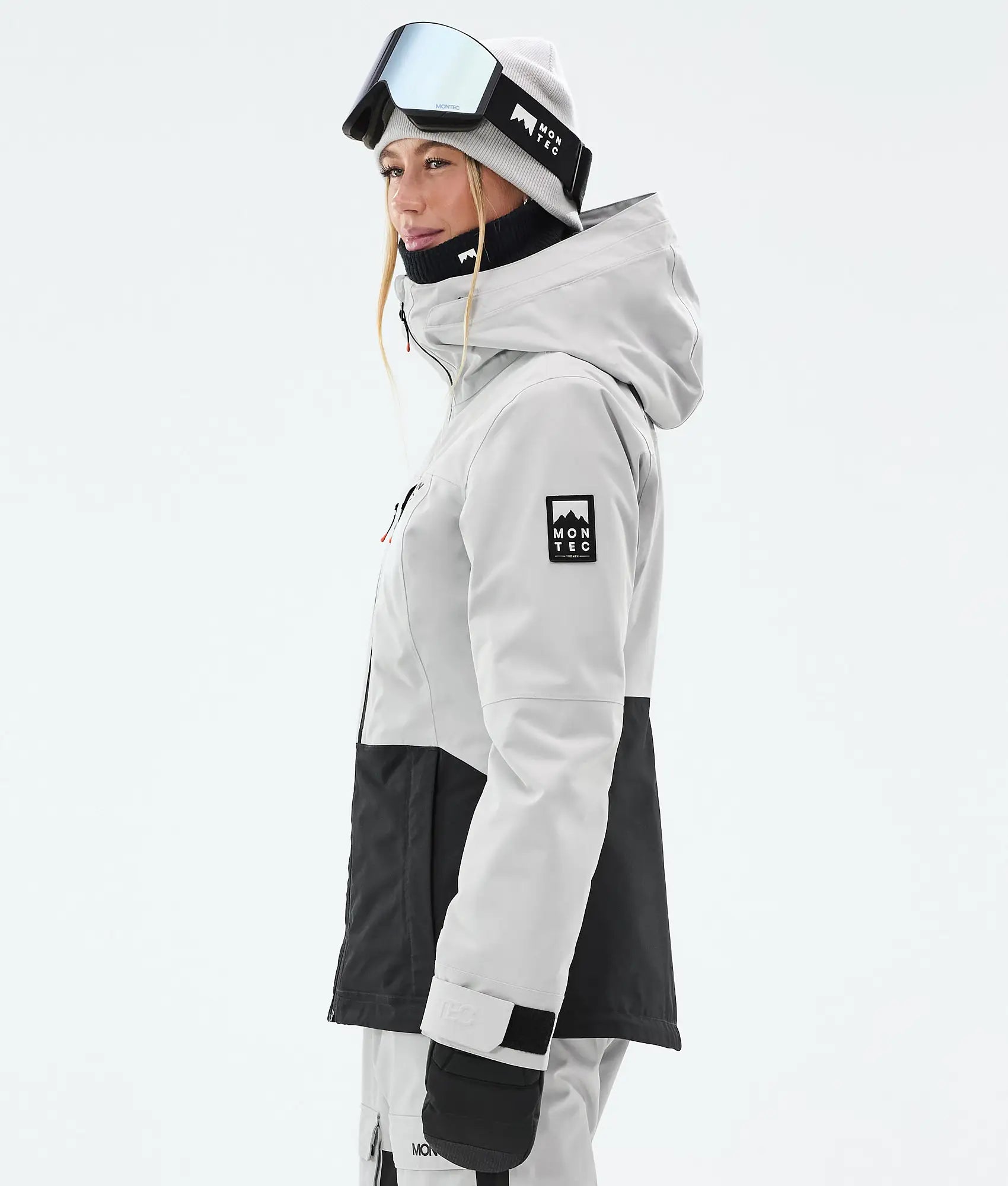 Moss W Ski Jacket Women - Light Grey/Black