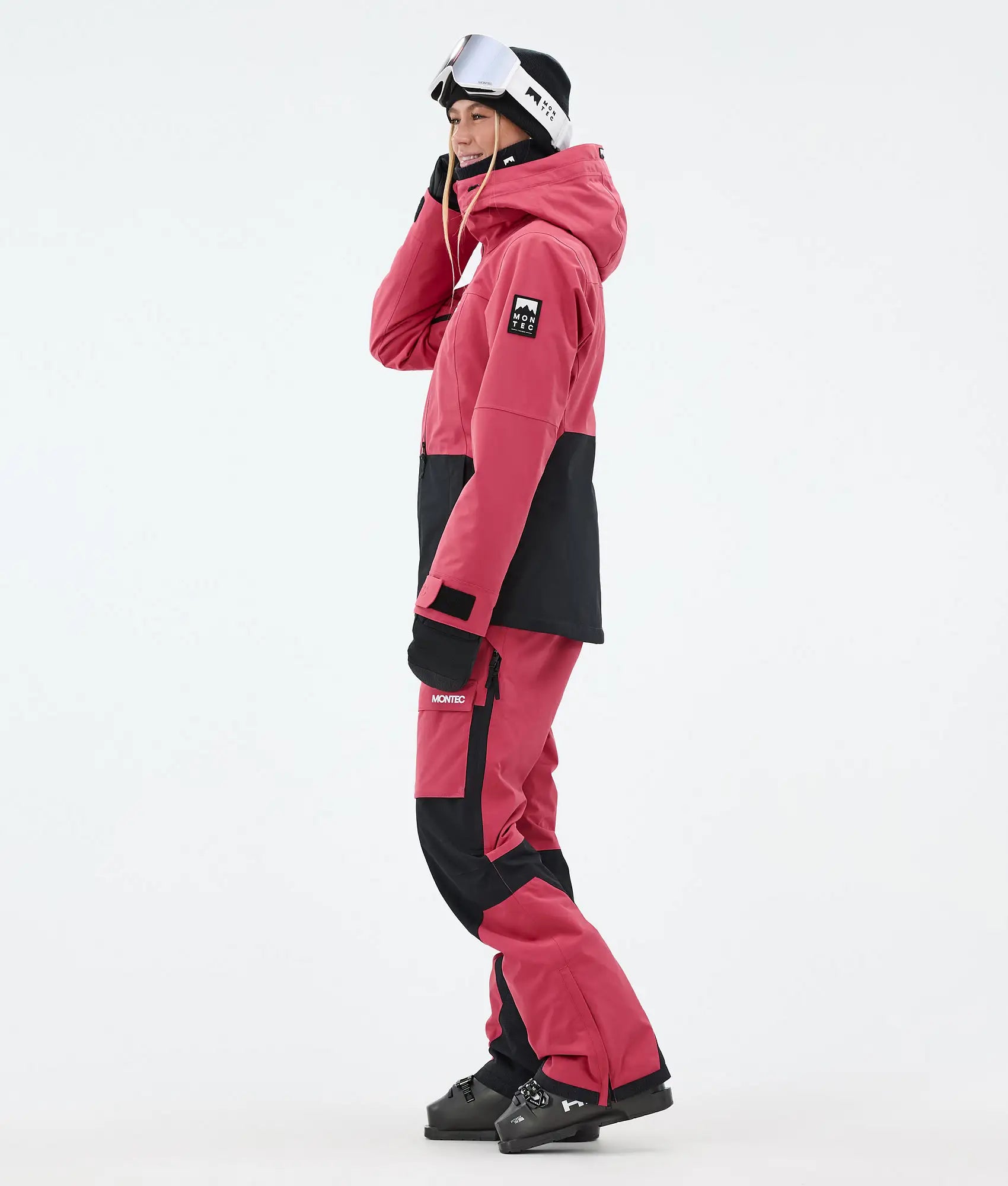 Moss W Ski Jacket Women - Light Red/Black