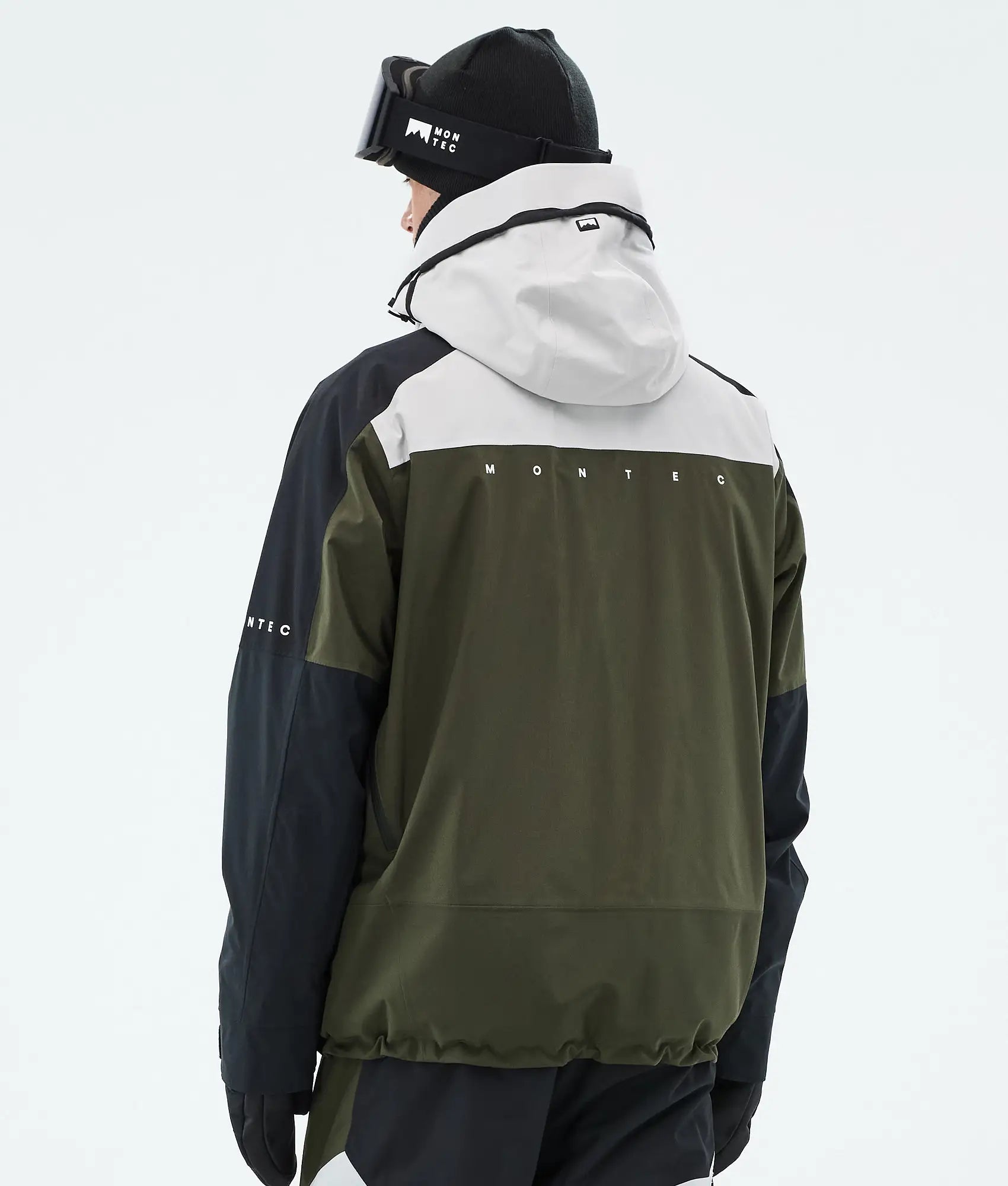Oracle Ski Jacket Men - Light Grey/Black/Olive Green