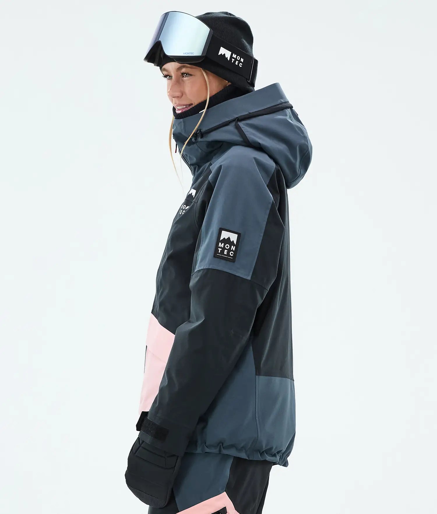 Morpheus W Ski Jacket Women Metal Blue/Black/Soft Pink