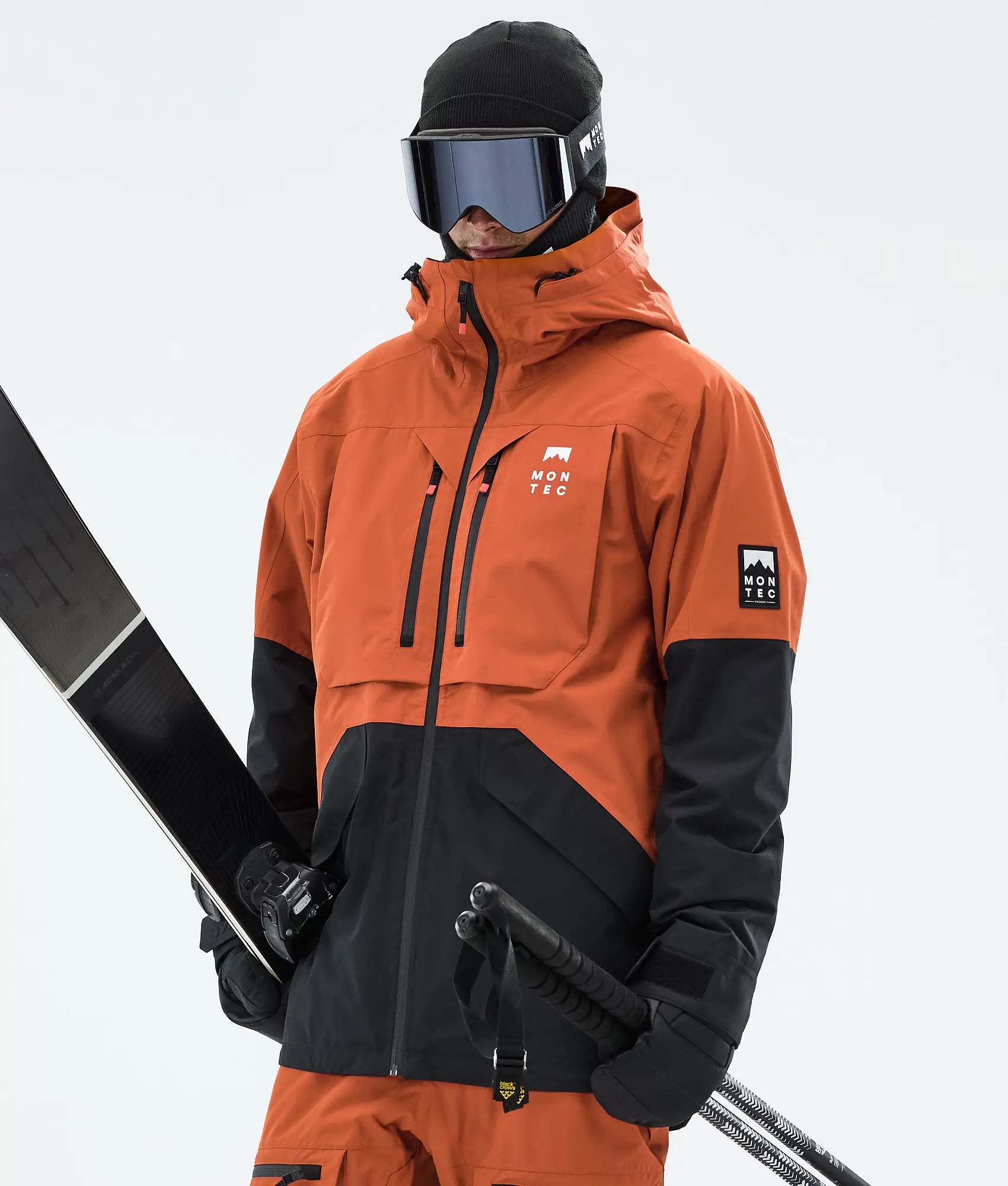 Arch Ski Jacket Men - Burned Orange/Black