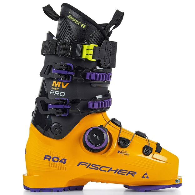 Fischer RC4 Free Pro MV Boa ZF Vac CFC GW Ski Boots Mango / Carbon Men