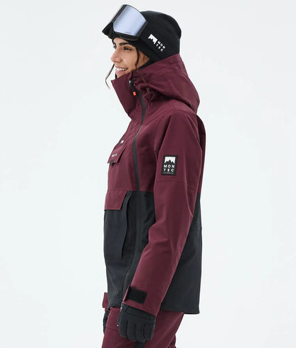 Doom W Ski Jacket Women Burgundy/Black