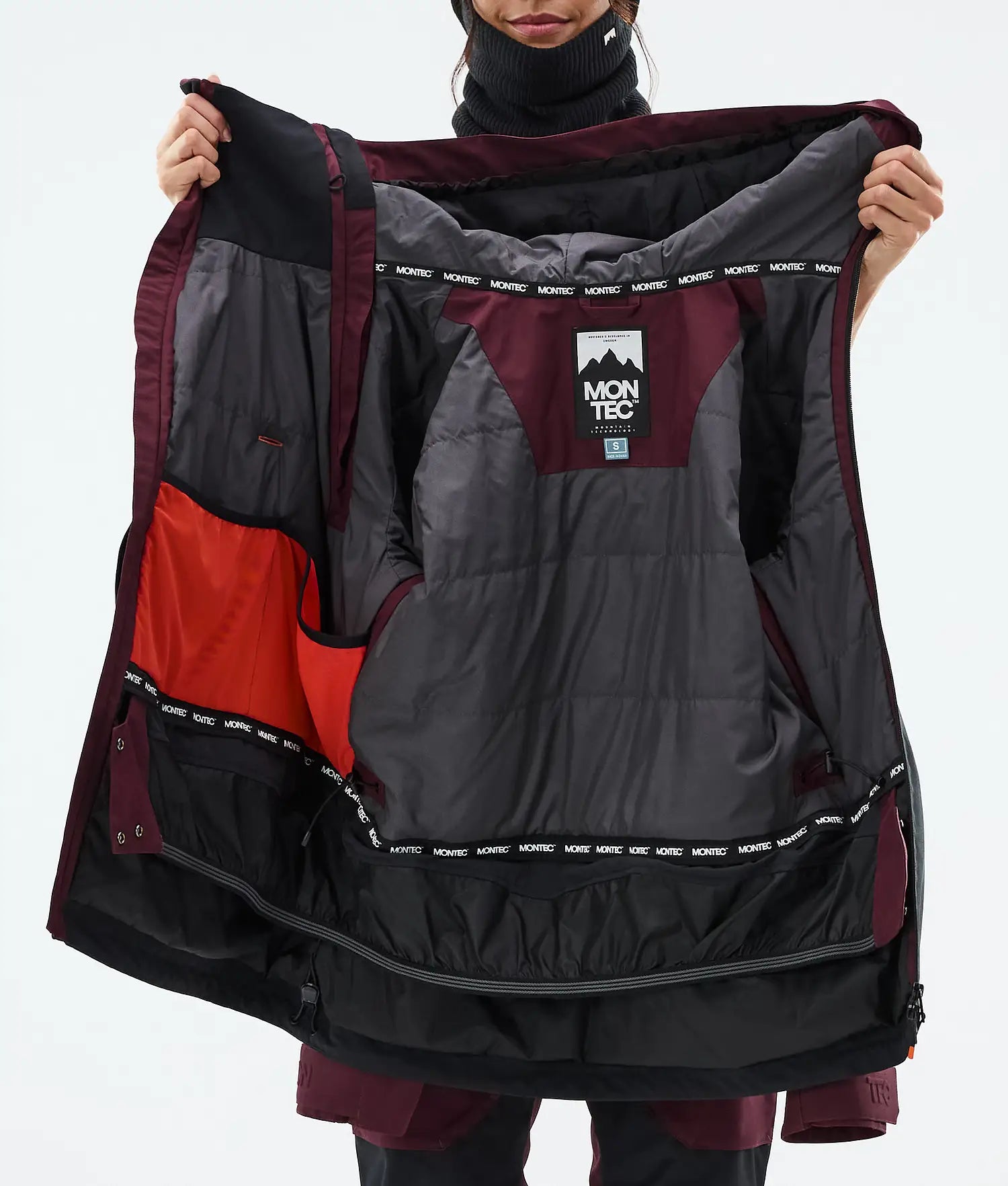 Doom W Ski Jacket Women Burgundy/Black