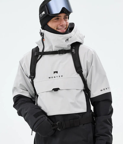 Dune Ski Jacket Men Light Grey/Black