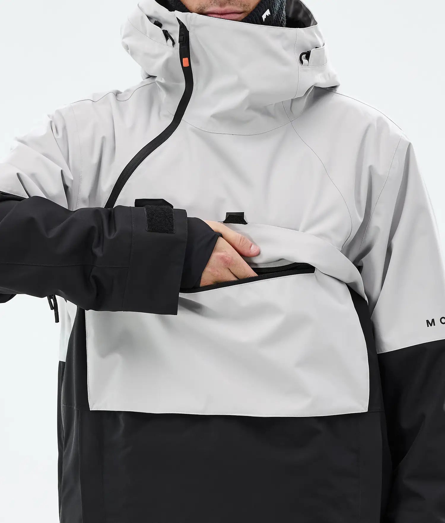 Dune Ski Jacket Men Light Grey/Black