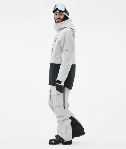 Fawk Ski Jacket Men - Light Grey/Black