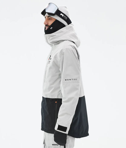Fawk Ski Jacket Men - Light Grey/Black