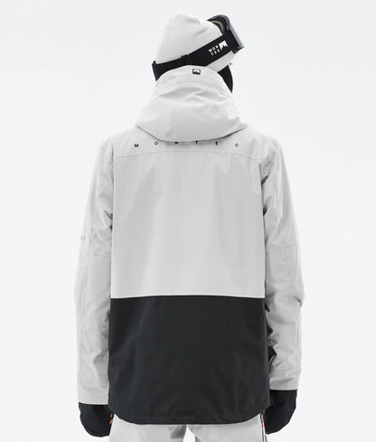 Fawk Ski Jacket Men - Light Grey/Black