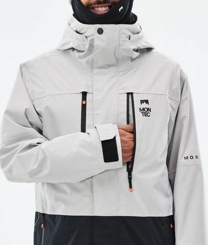 Fawk Ski Jacket Men - Light Grey/Black