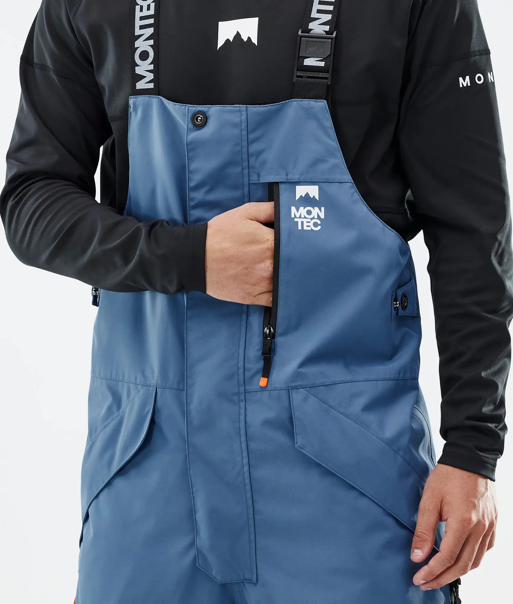 Fawk Ski Pants Men - Blue Steel/Black
