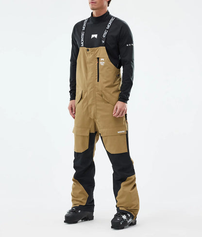 Fawk Ski Pants Men - Gold/Black