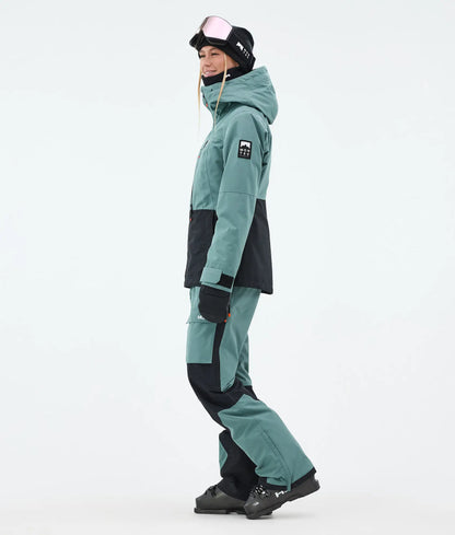 Moss W Ski Jacket Women - Atlantic/Black