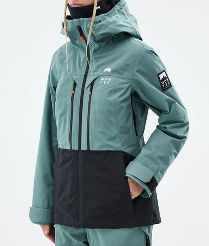 Moss W Ski Jacket Women - Atlantic/Black