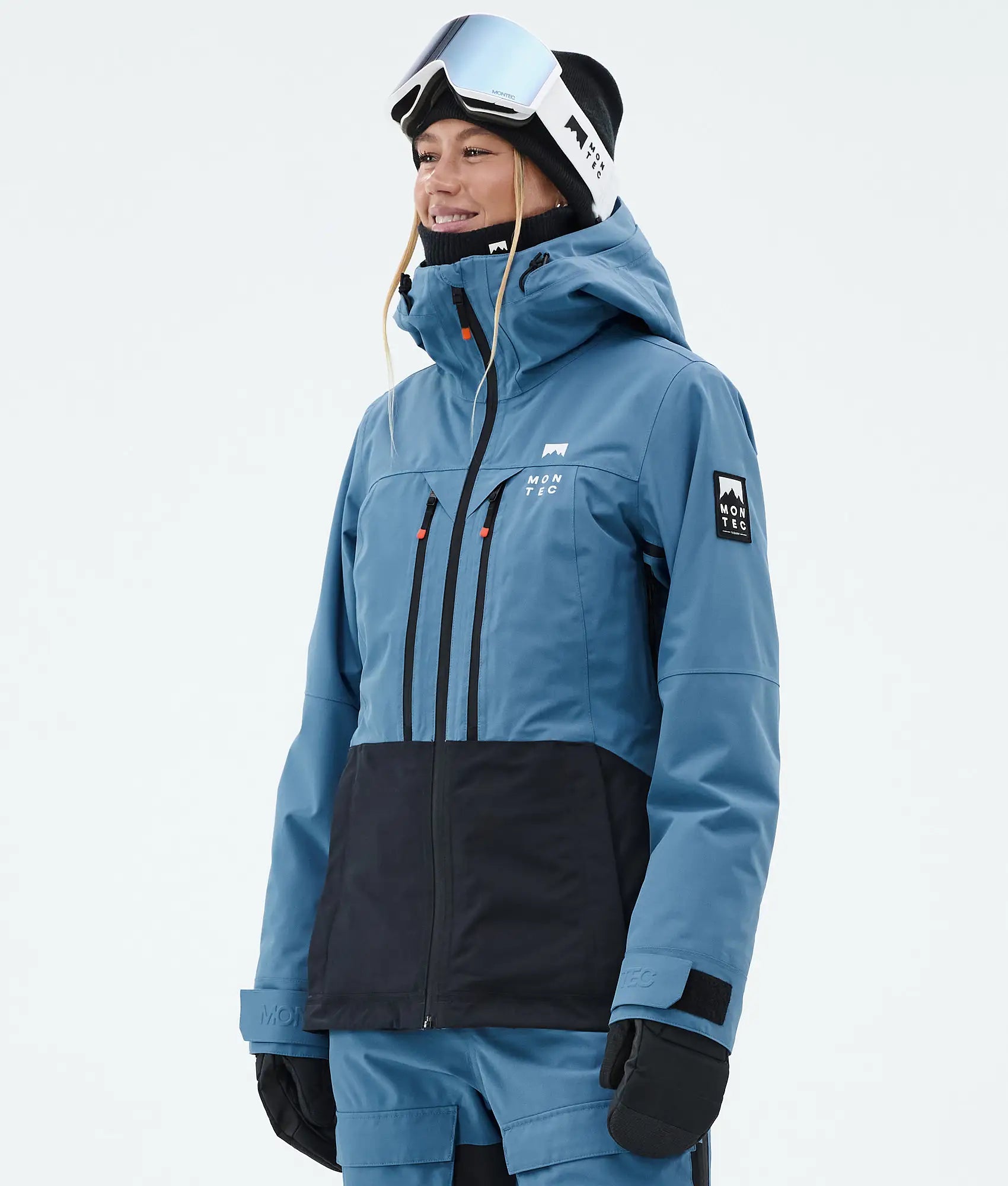 Moss W Ski Jacket Women - Blue Steel/Black