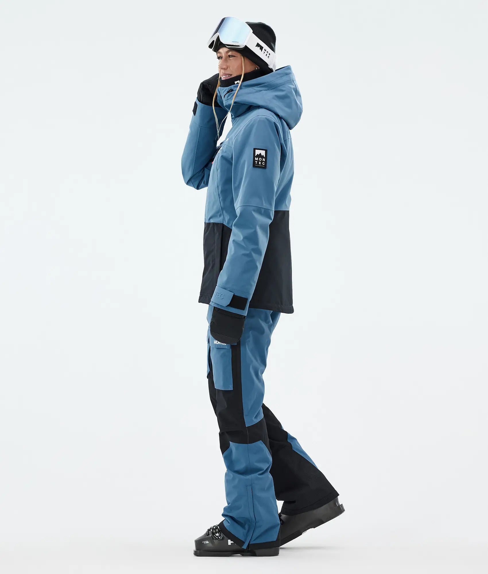 Moss W Ski Jacket Women - Blue Steel/Black