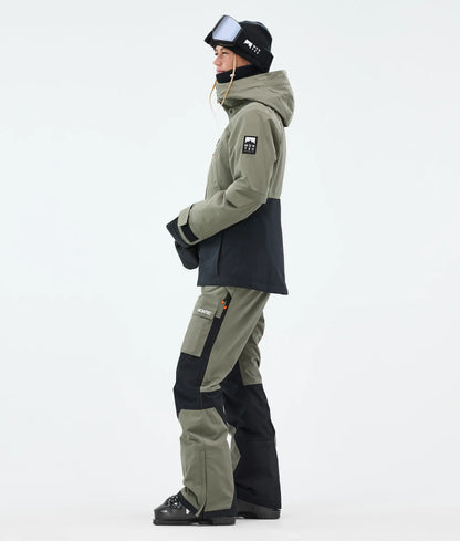 Moss W Ski Jacket Women - Greenish/Black