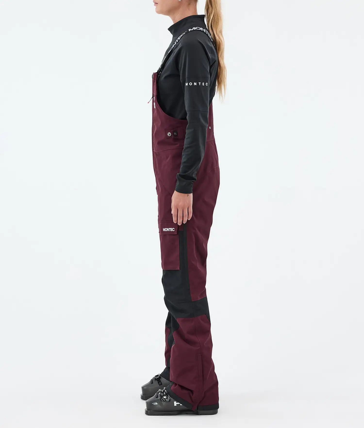 Fawk W Ski Pants Women Burgundy/Black