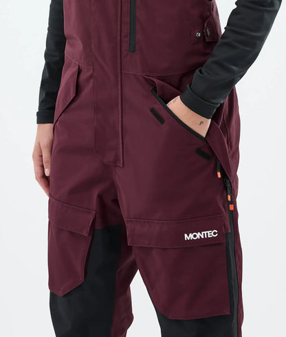 Fawk W Ski Pants Women Burgundy/Black