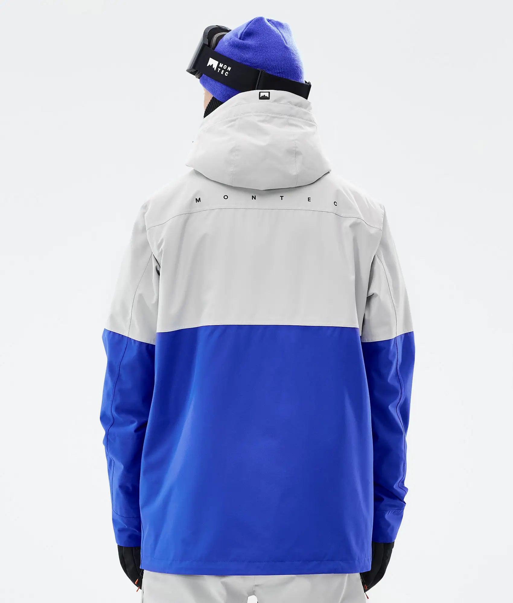Doom Ski Jacket Men - Light Grey/Black/Cobalt Blue