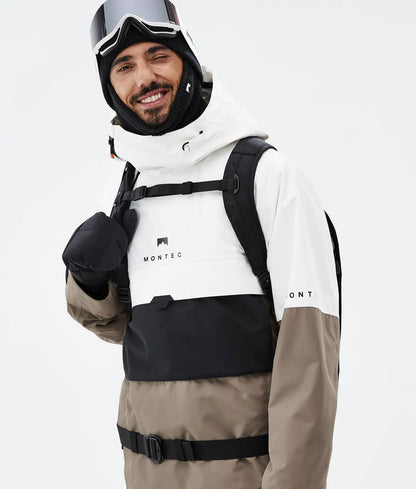 Dune Ski Jacket Men Old White/Black/Walnut