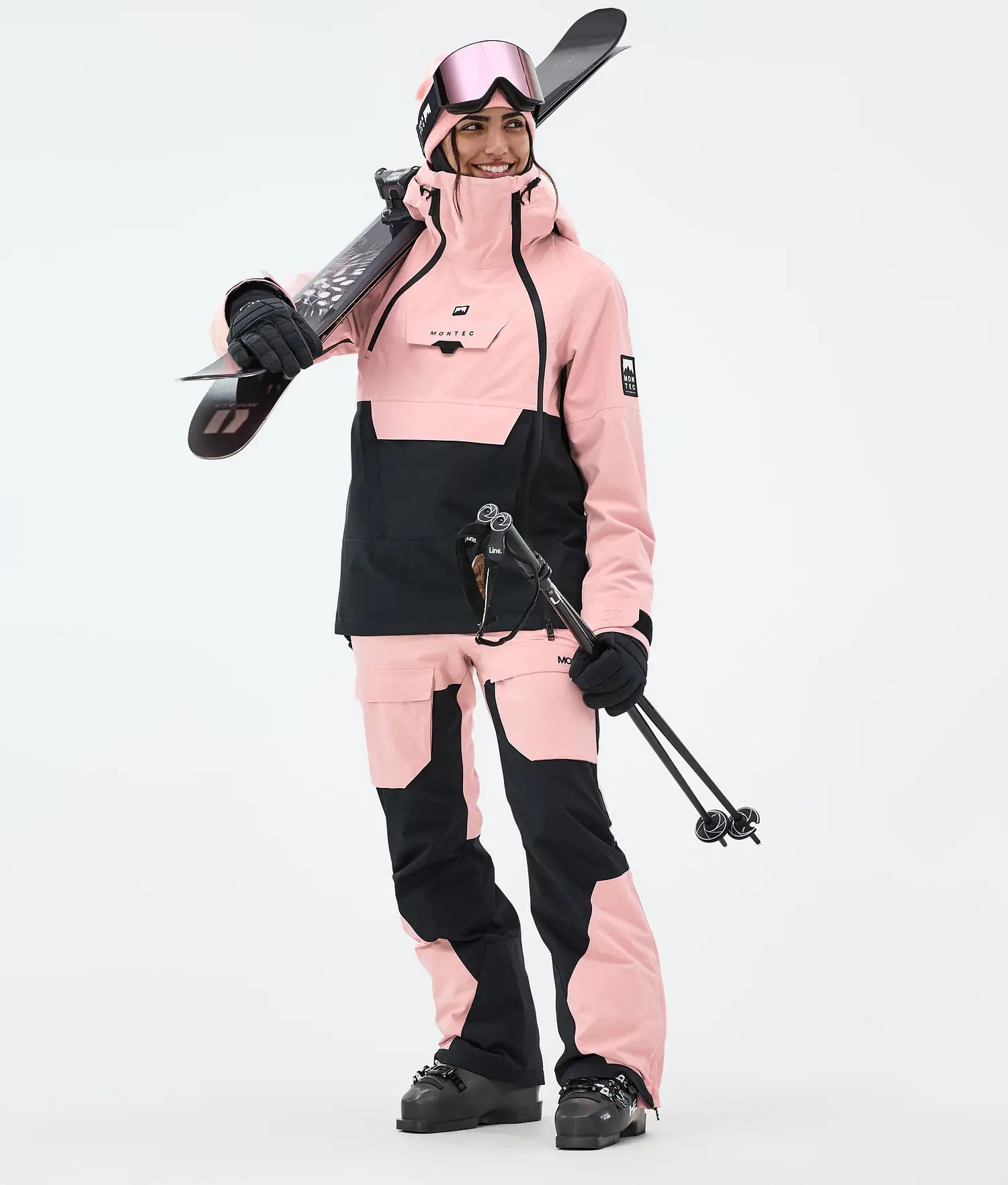 Fawk W Ski Pants Women Soft Pink/ Black