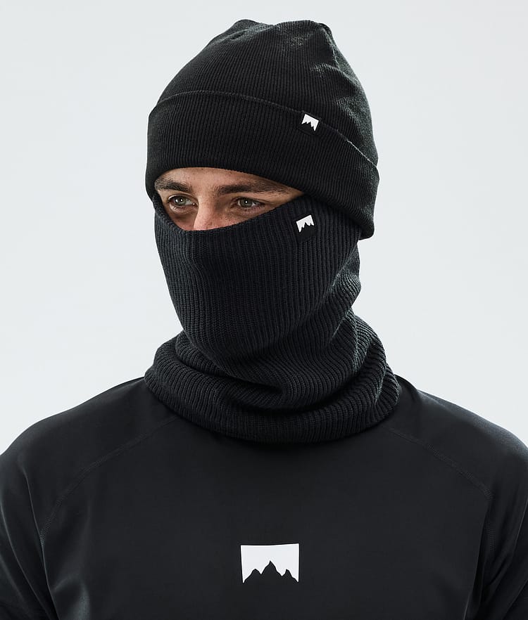Classic Knitted Facemask Black