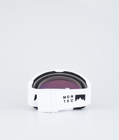 Ski Goggles White W/White Ruby Red Mirror