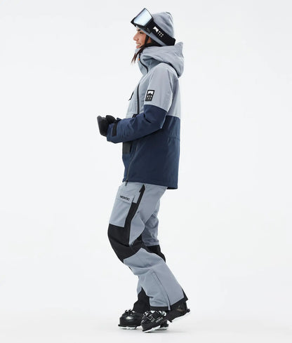 Doom W Ski Jacket Women Soft Blue/Black/Dark Blue