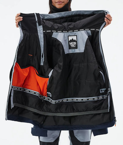 Doom W Ski Jacket Women Soft Blue/Black/Dark Blue