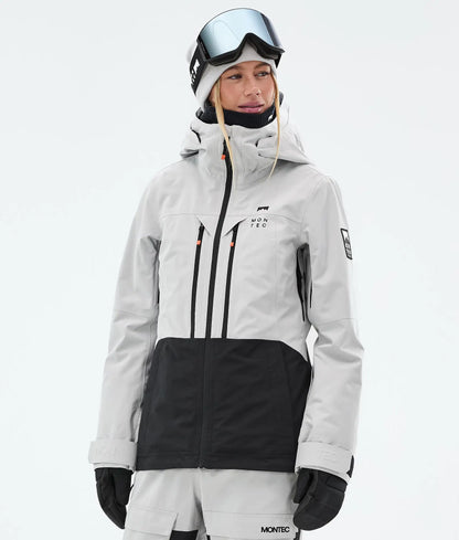Moss W Ski Jacket Women - Light Grey/Black
