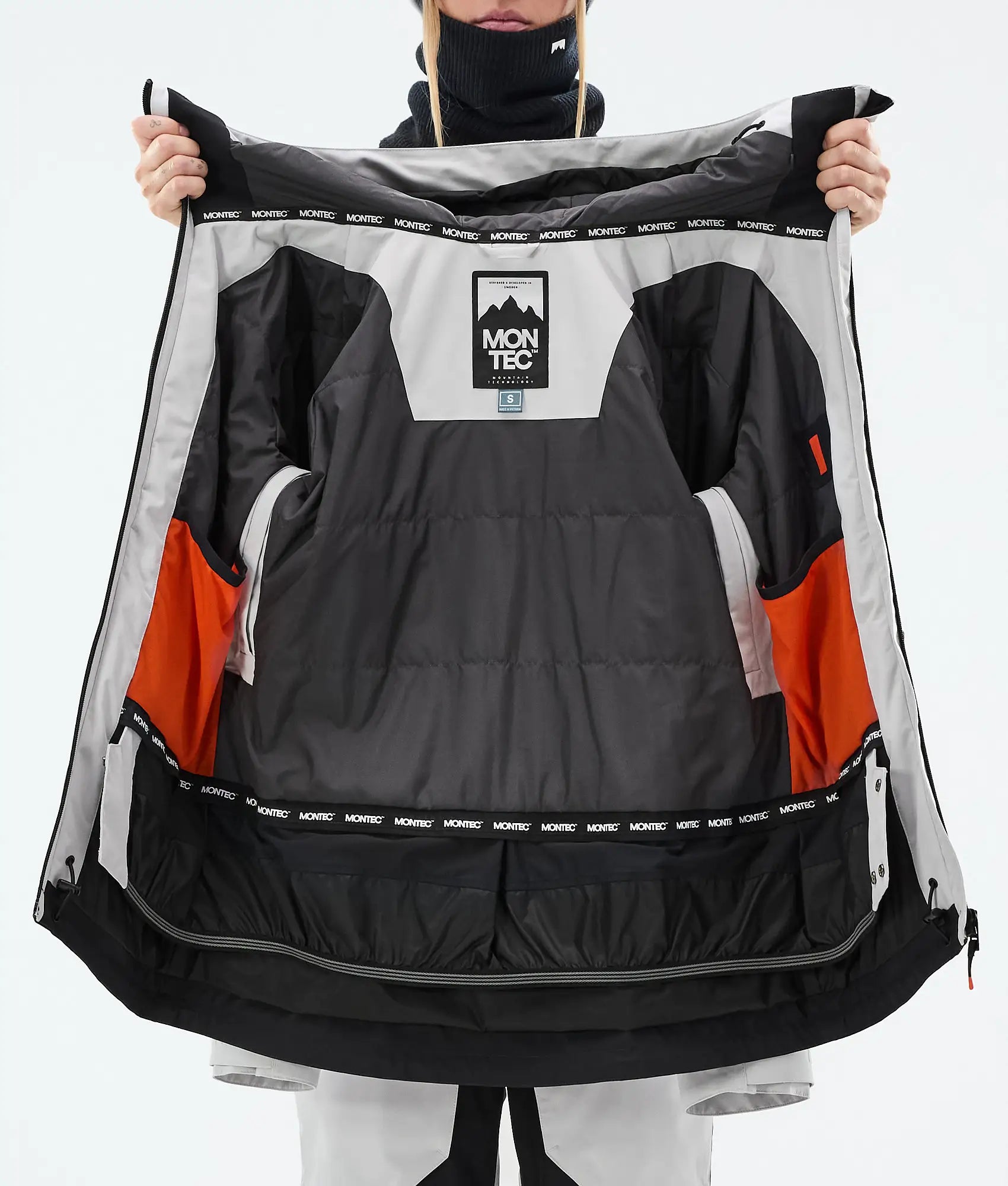 Moss W Ski Jacket Women - Light Grey/Black