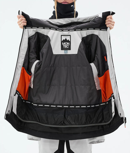 Moss W Ski Jacket Women - Light Grey/Black