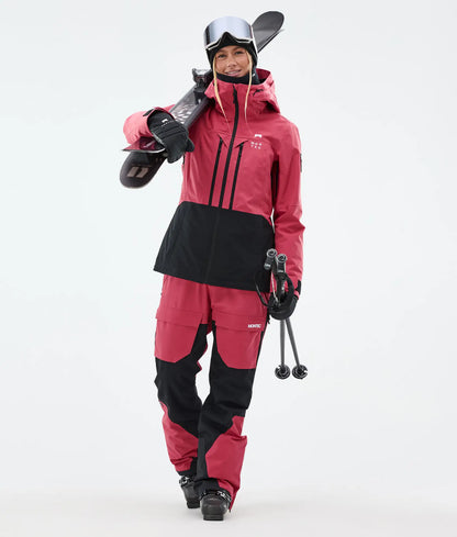 Moss W Ski Jacket Women - Light Red/Black