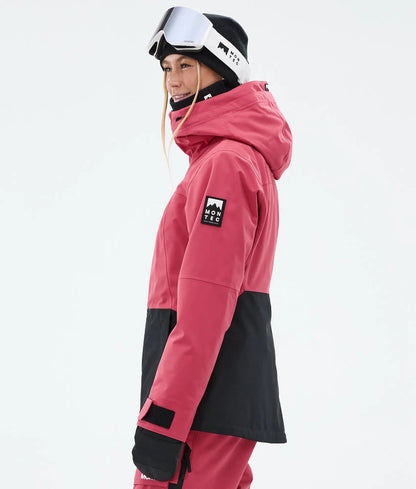 Moss W Ski Jacket Women - Light Red/Black