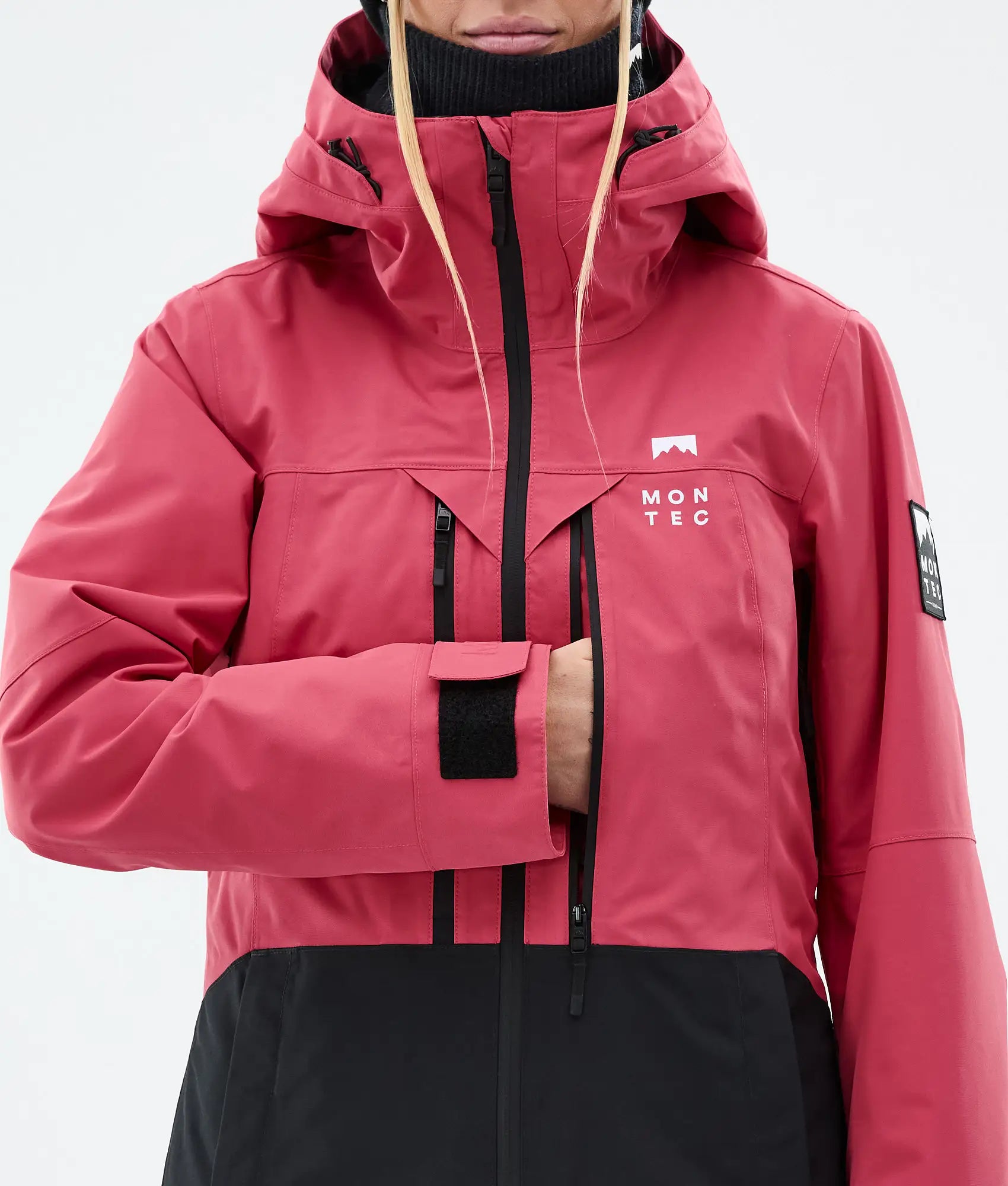 Moss W Ski Jacket Women - Light Red/Black