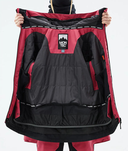 Moss W Ski Jacket Women - Light Red/Black