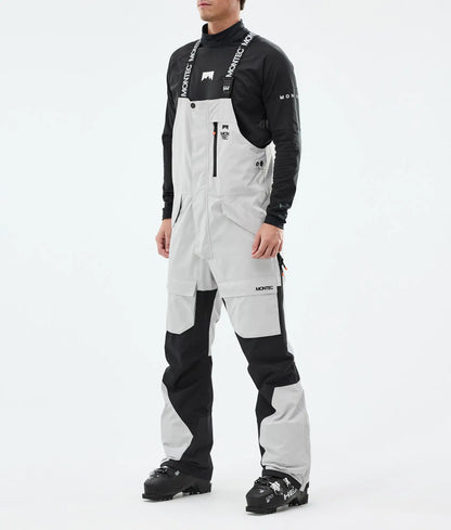Fawk Ski Pants Men - Light Grey/Black
