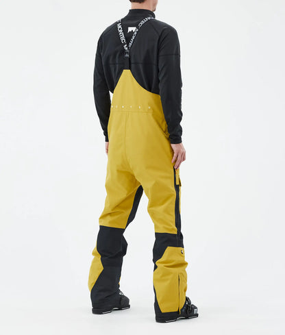 Fawk Ski Pants Men - Yellow/Black