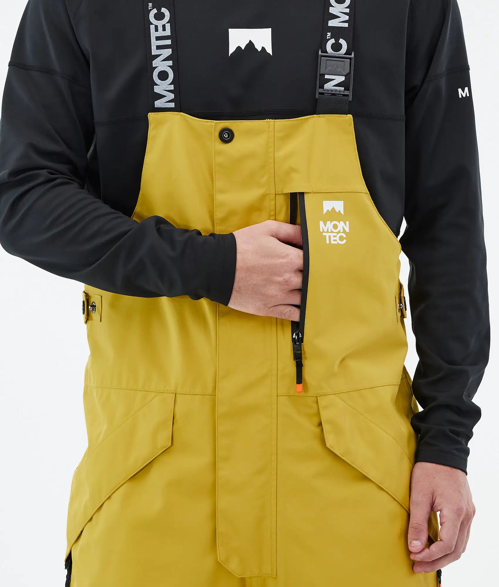 Fawk Ski Pants Men - Yellow/Black