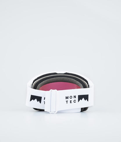 Ski Goggles White W/Tourmaline Green Mirror