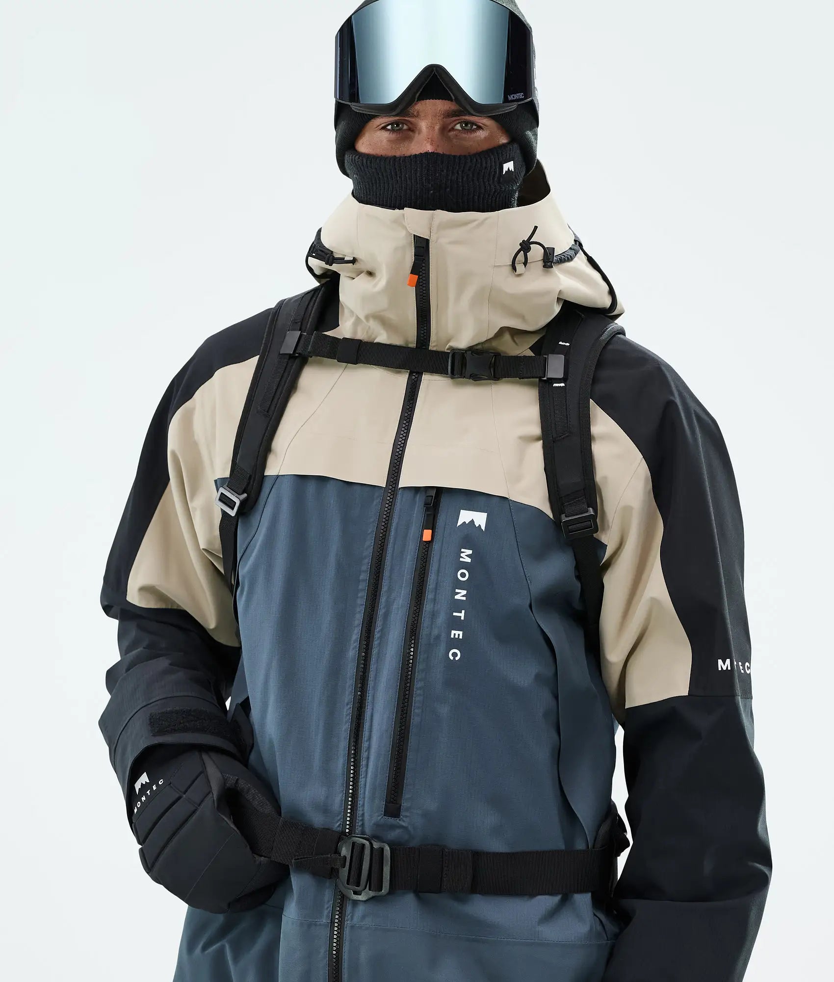 Oracle Skijacke Men - Sand/Black/Metal Blue