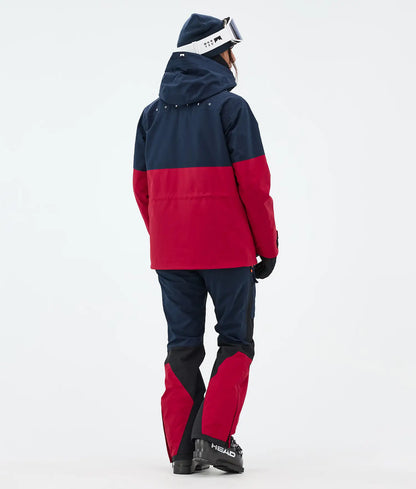 Doom W Ski Jacket Women Dark Blue/Black/Deep Red