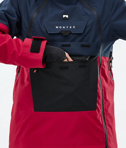 Doom W Ski Jacket Women Dark Blue/Black/Deep Red