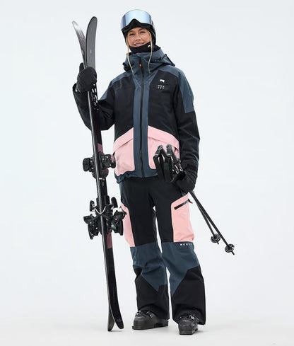 Morpheus W Ski Jacket Women Metal Blue/Black/Soft Pink