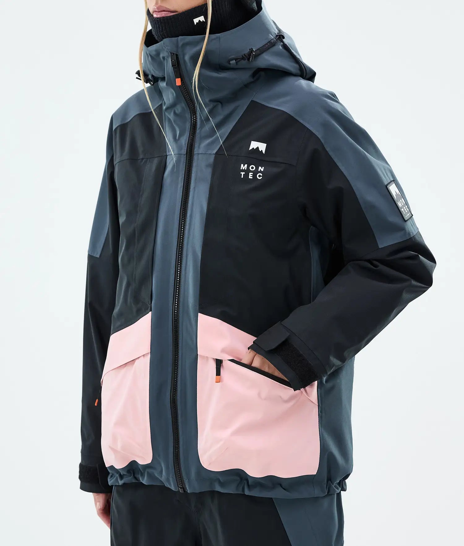 Morpheus W Ski Jacket Women Metal Blue/Black/Soft Pink